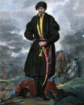 Józef Sawa-Caliński - portret imitacyjny (oficer kozaków zaporoskich w 1720)