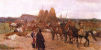 Epizod z powstania 1863. Obraz Józefa Chełmońskiego