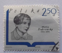 Znaczek pocztowy z podobizną Marii Dąbrowskiej