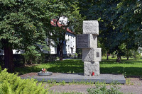 Pomnik poległych w Łęgu żołnierzy „Żelbetu”. w Łęgu - Krakowie