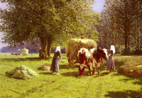 Zwózka zboża - obraz autorstwa Jacobsa (Anglia)