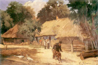 WŁODZIMIERZ TETMAJER, "Zagroda w Bronowicach". rok 1900