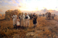 ALFRED WIERUSZ-KOWALSKI, "Dożynki". rok 1910