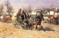 ALFRED WIERUSZ-KOWALSKI, "Powrót z jarmarku", rok 1880