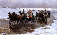 ALFRED WIERUSZ-KOWALSKI, "Wesele krakowskie", lata 1876-1878
