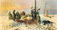 Stanisław Witkiewicz, "Pogrzeb na wsi", rok 1878
