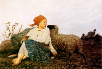 Stanisław Witkiewicz, "Na pastwisku", rok 1875