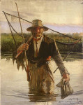 Leon Wyczółkowski, "Rybak niosący raki", rok 1889