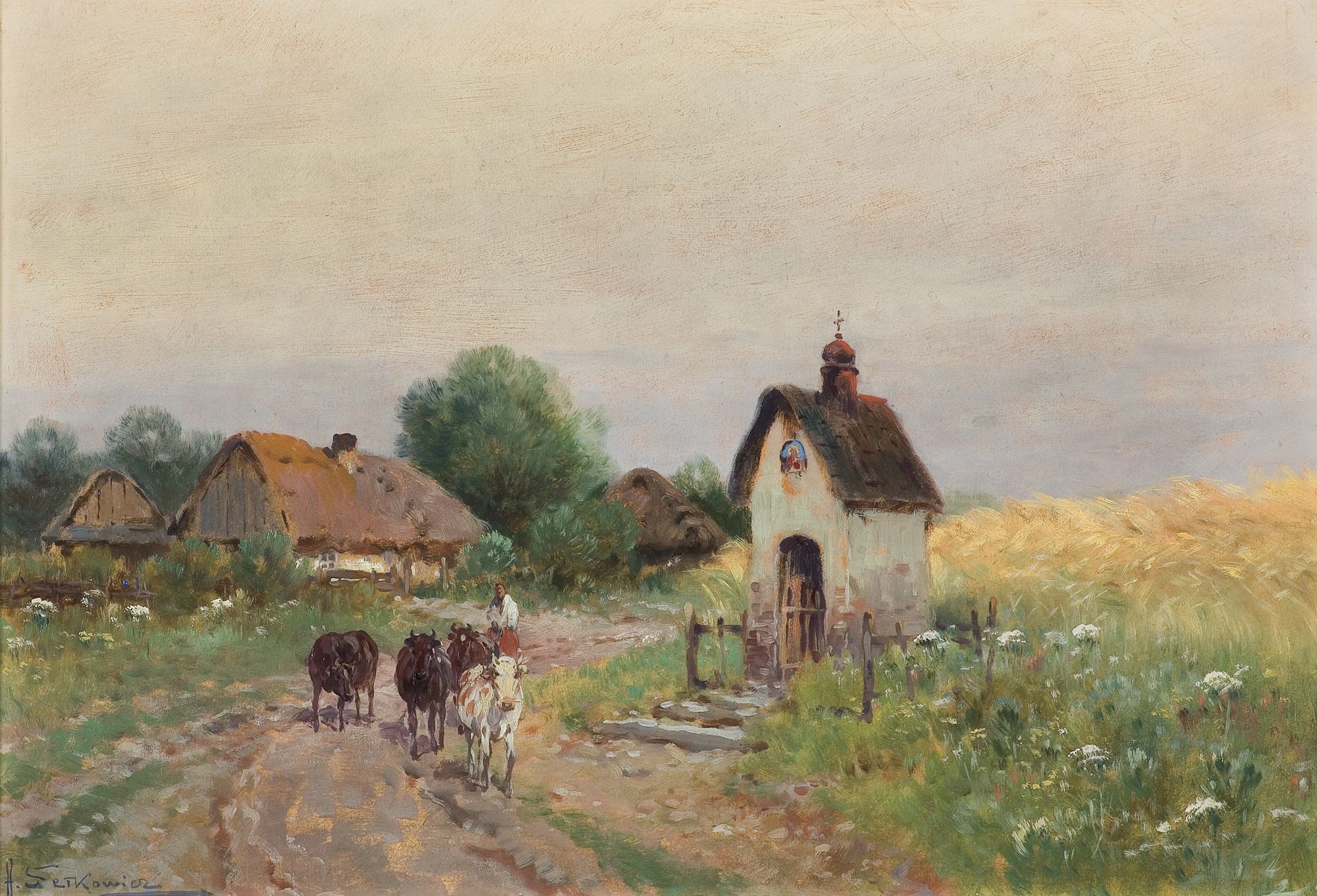 Adam Setkowicz, "Na polnej drodze"