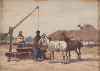 Adam Setkowicz, "Przy studni"