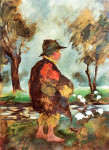 Kazimierz Sichulski, "Gęsiarek", rok 1900