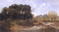 Józef Szermentowski, "Bydło na pastwisku", rok 1876