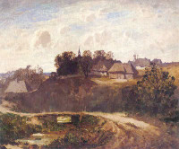 Jan Stanisławski, "Studium wioski polskiej", lata 1866-1868