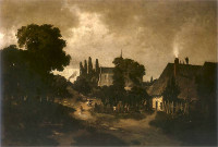 Władysław Aleksander Małecki, "Wieś pod Kielcami", rok 1870