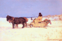 Stanisław Masłowski, "Sanie", rok 1888