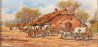 Tadeusz Rybkowski, "Cyganie przed karczmą"