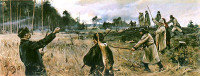Julian Fałat, "Nagonka", rok 1887