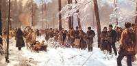 Julian Fałat, "Polowanie w Nieświeżu", rok 1891
