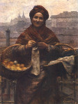 Aleksander Gierymski, "Żydówka z Pomarańczami", rok 1881. W niektórych opracowaniach nazywany "Żydówka z cytrynami".