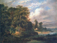 Maksymilian Gierymski, "Krajobraz leśny", rok 1886