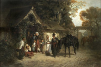 Maksymilian Gierymski, "Powrót bez pana", rok 1864