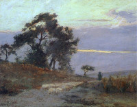Maksymilian Gierymski, "Krajobraz o wschodzie (przedświt)", rok 1869