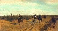Maksymilian Gierymski, "Patrol powstańczy", rok 1872