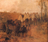 Maksymilian Gierymski, "Pochód ułanów powstańczych 1830", rok 1869