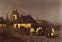 Maksymilian Gierymski, "Scena Powstańcza", rok 1869