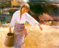 Apoloniusz Kędzierski, "Dziewczyna z dzbanem", rok 1900