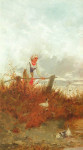 Roman Kochanowski, "Gęsiarka", rok 1880
