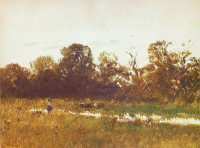 Roman Kochanowski, "Krowy na pastwisku", rok 1900