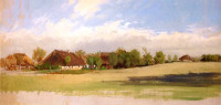 Roman Kochanowski, "Pejzaż wiejski", rok 1890
