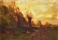 Roman Kochanowski, "Zbieranie ziemniaków", rok 1905