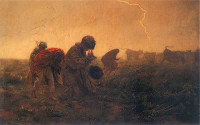 Józef Chełmoński, "Burza", rok 1896