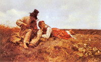 Józef Chełmoński, "Sielanka (przed burzą)", rok 1885