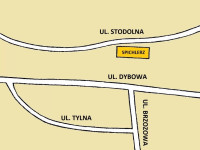 Plan terenu wokół spichlerza