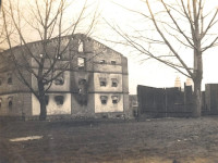 1915 rok - spalony spichlerz